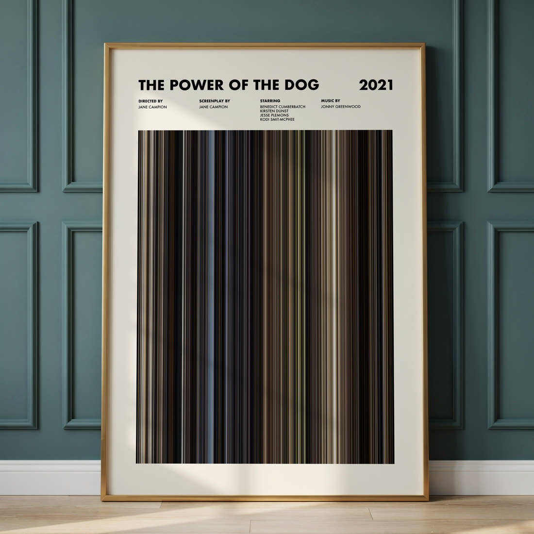 The Power of the Dog Movie Barcode Poster