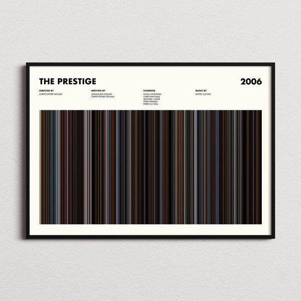 The Prestige Movie Barcode Poster