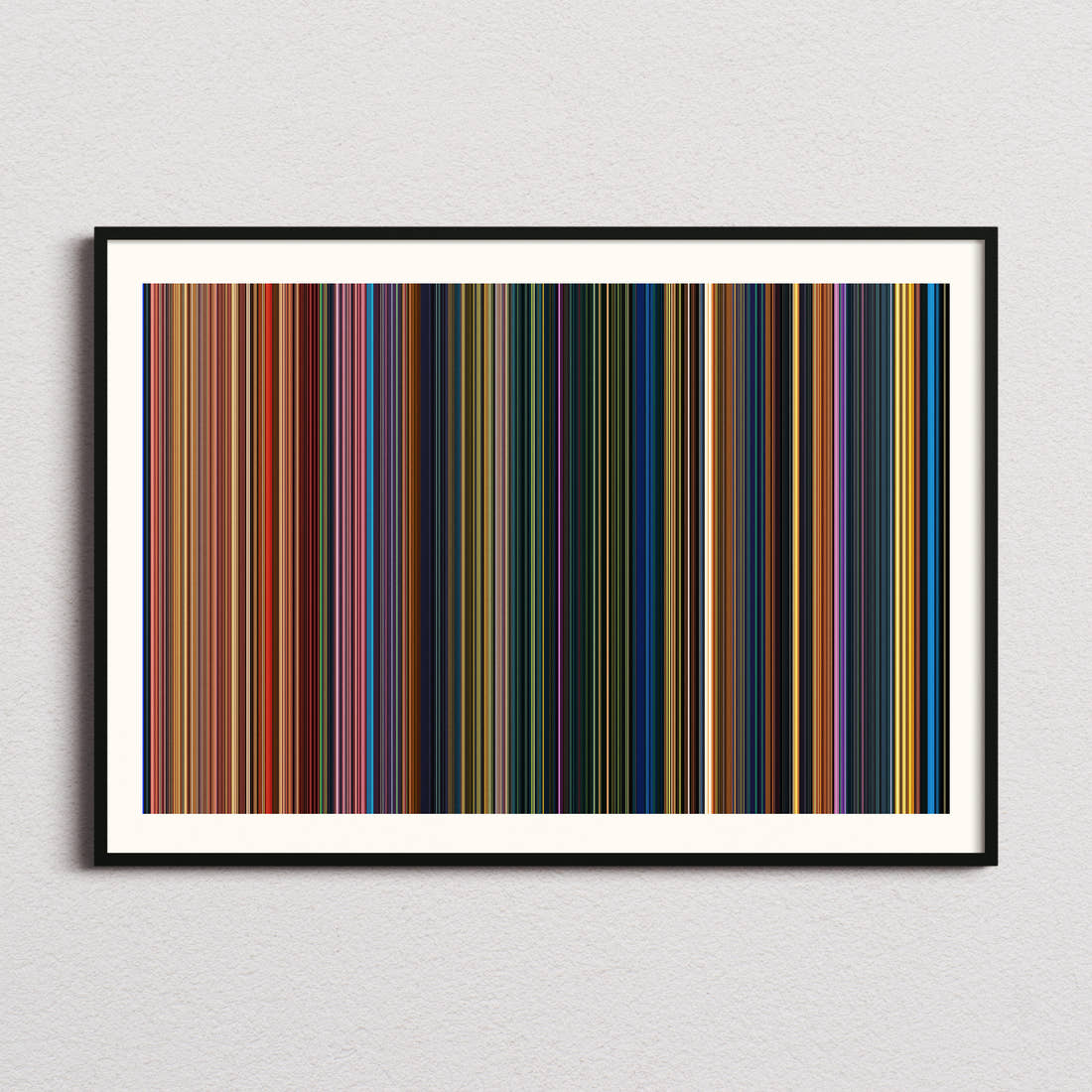 The Princess and the Frog Movie Barcode Poster - Barcode Only