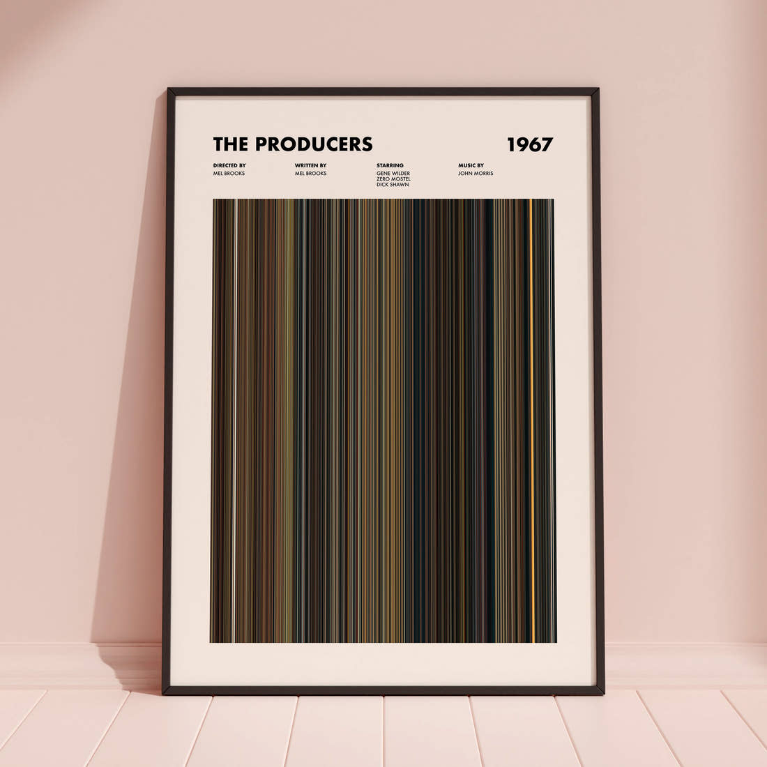 The Producers Movie Barcode Poster