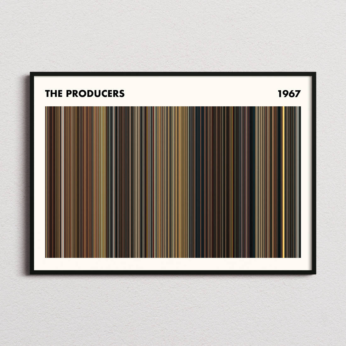 The Producers Movie Barcode Poster - Simplified
