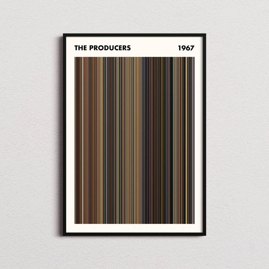 The Producers Movie Barcode Poster - Simplified