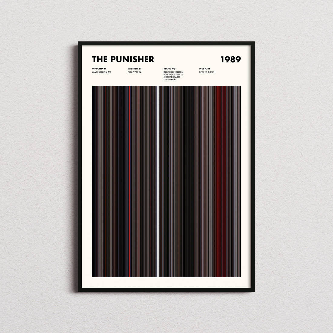 The Punisher Movie Barcode Poster