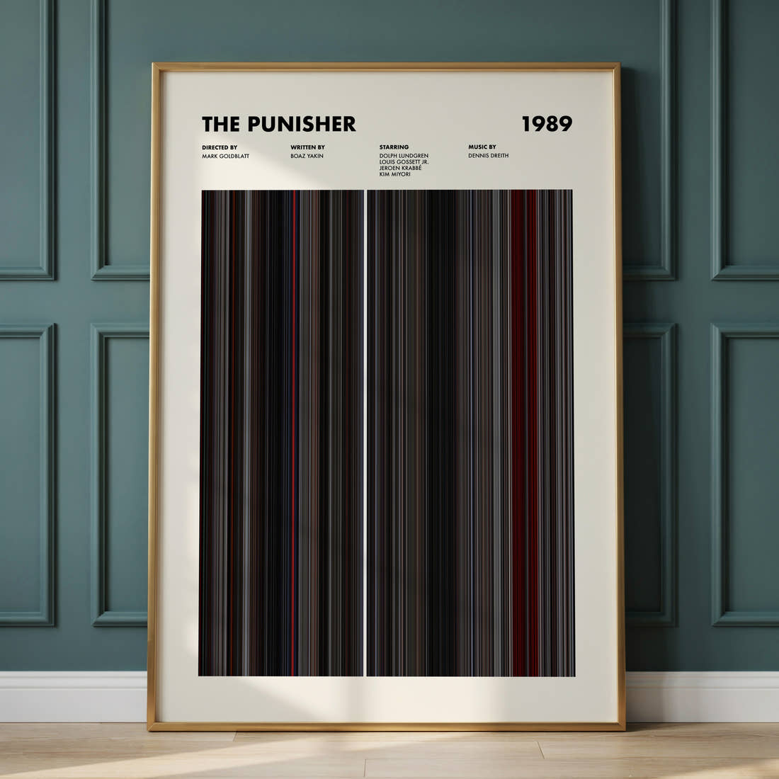 The Punisher Movie Barcode Poster