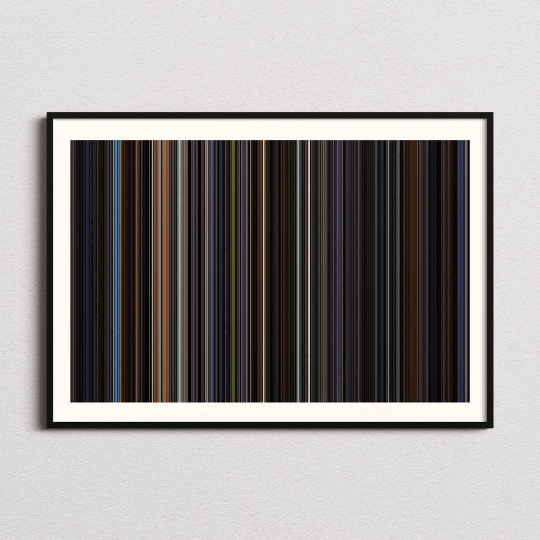 The Punisher Movie Barcode Poster - Barcode Only