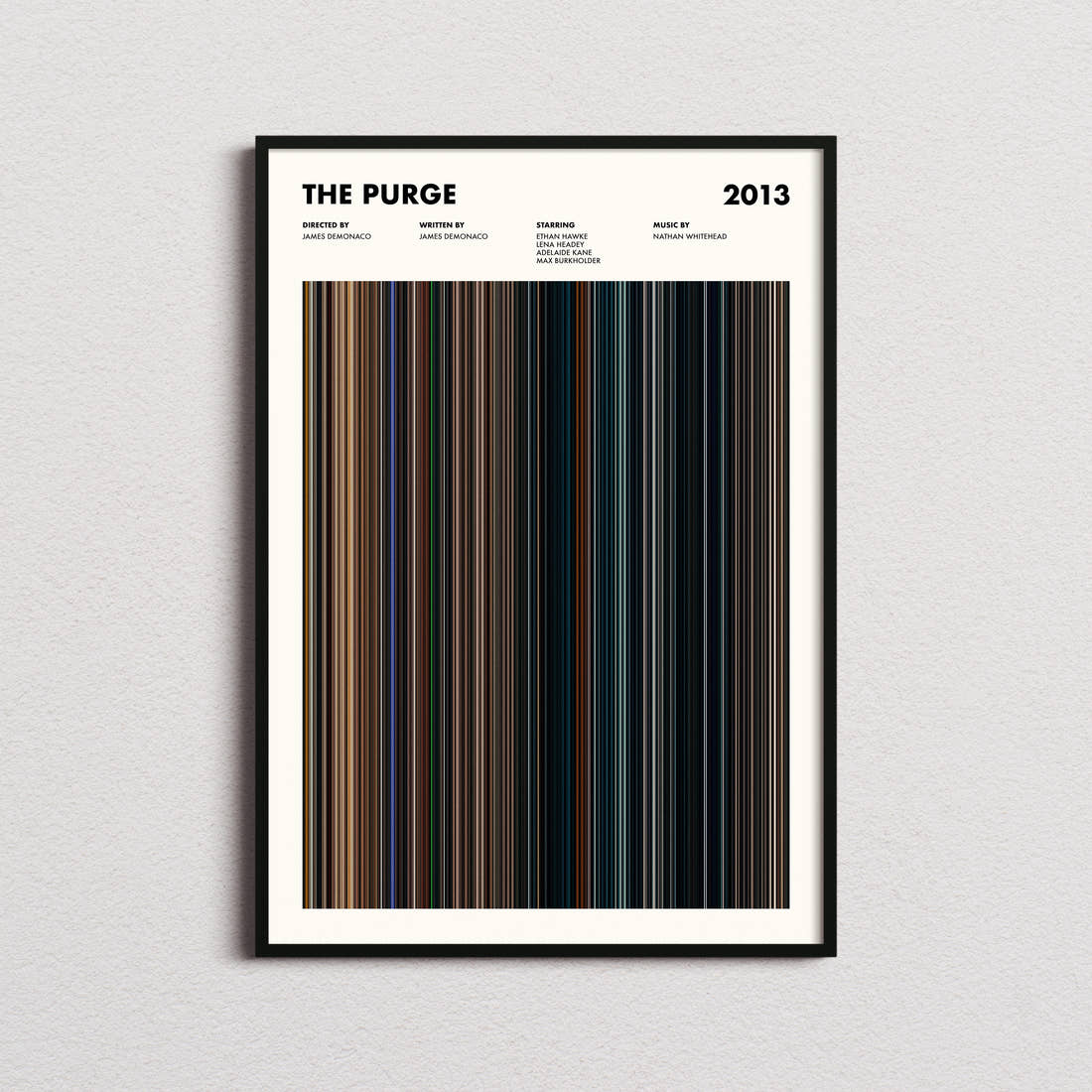 The Purge Movie Barcode Poster