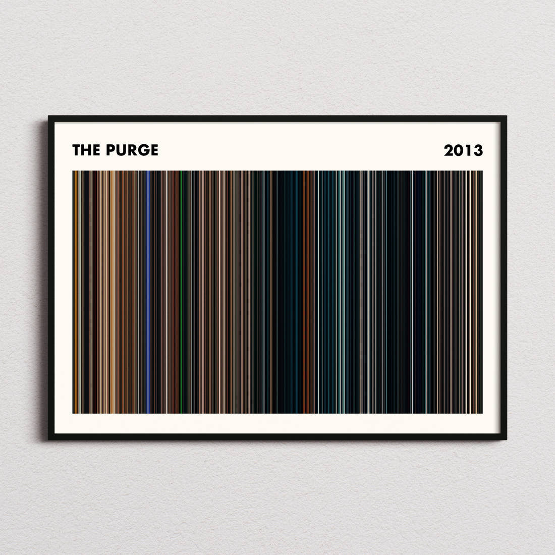 The Purge Movie Barcode Poster - Simplified