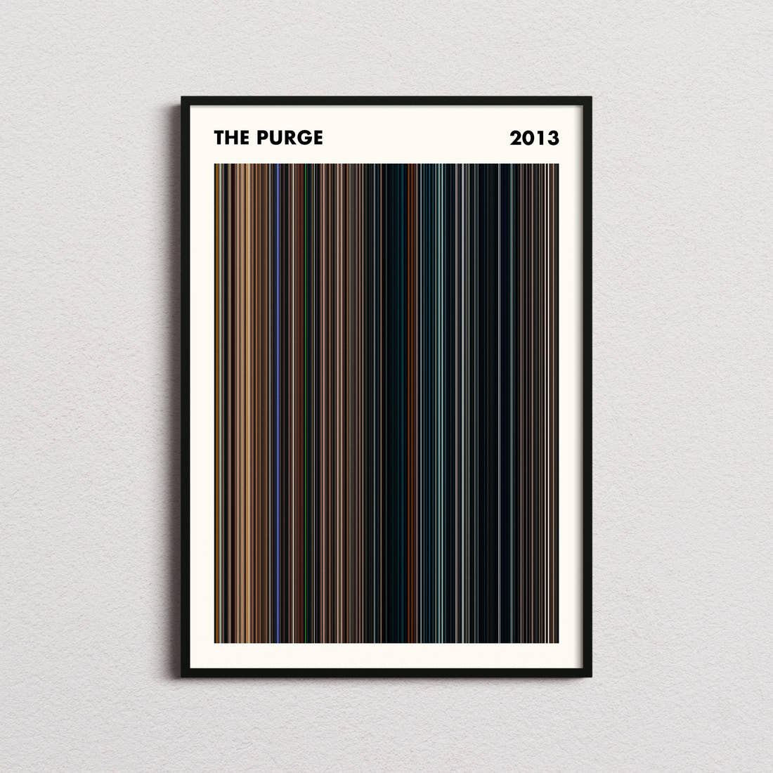 The Purge Movie Barcode Poster - Simplified