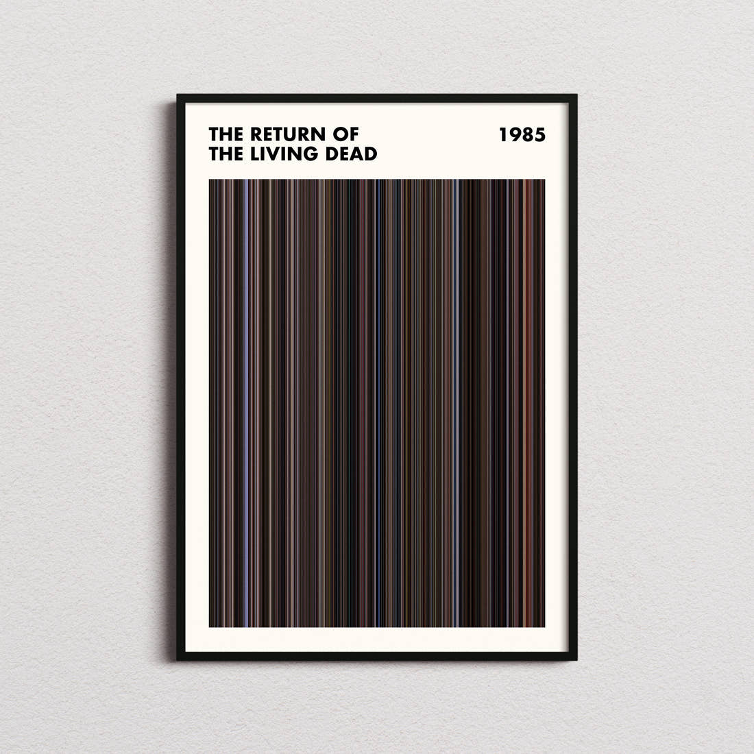 The Return of the Living Dead Movie Barcode Poster - Simplified