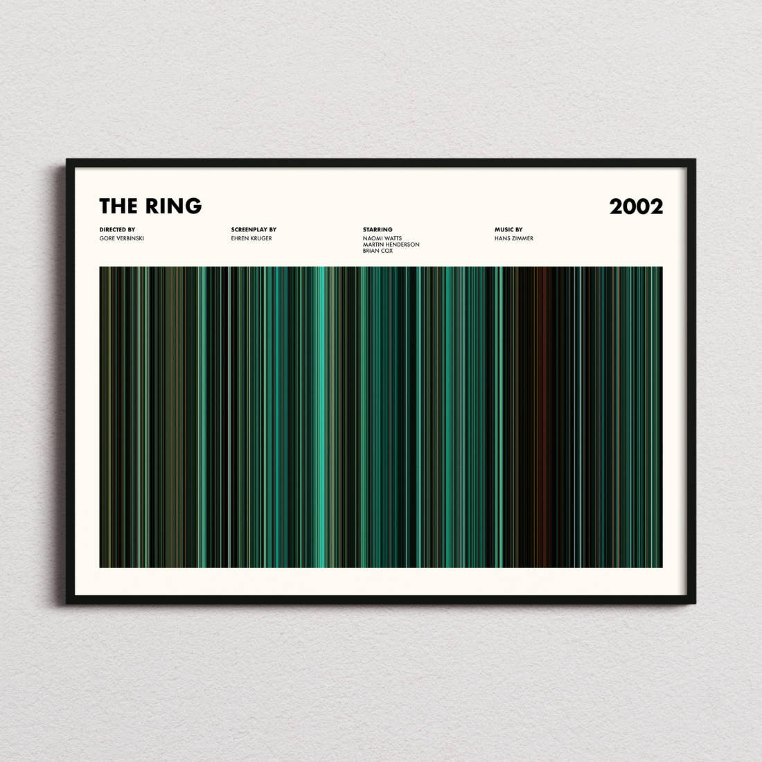 The Ring Movie Barcode Poster