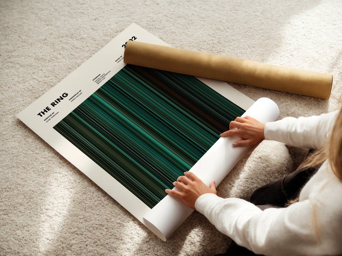 The Ring Movie Barcode Poster