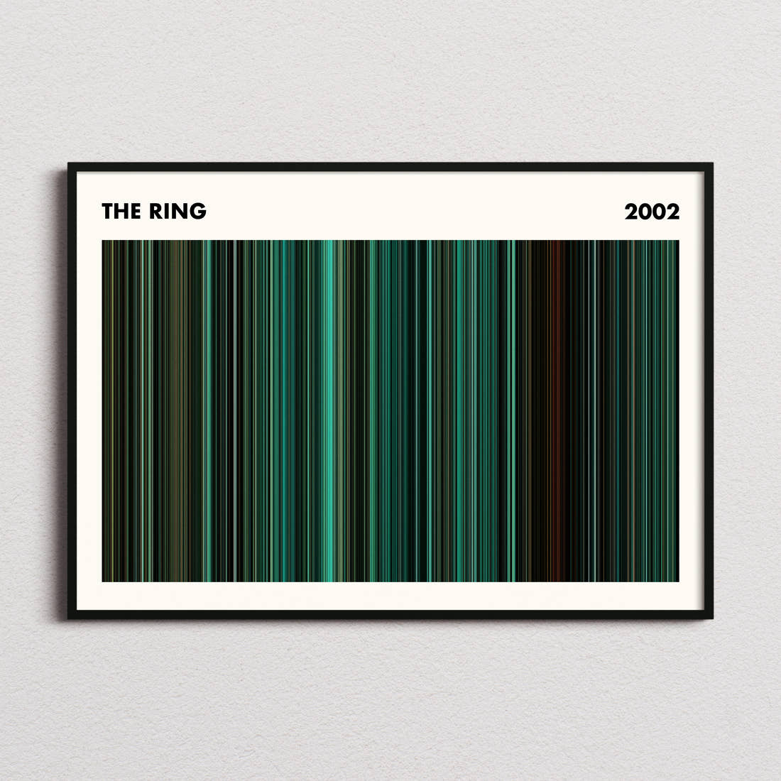 The Ring Movie Barcode Poster - Simplified