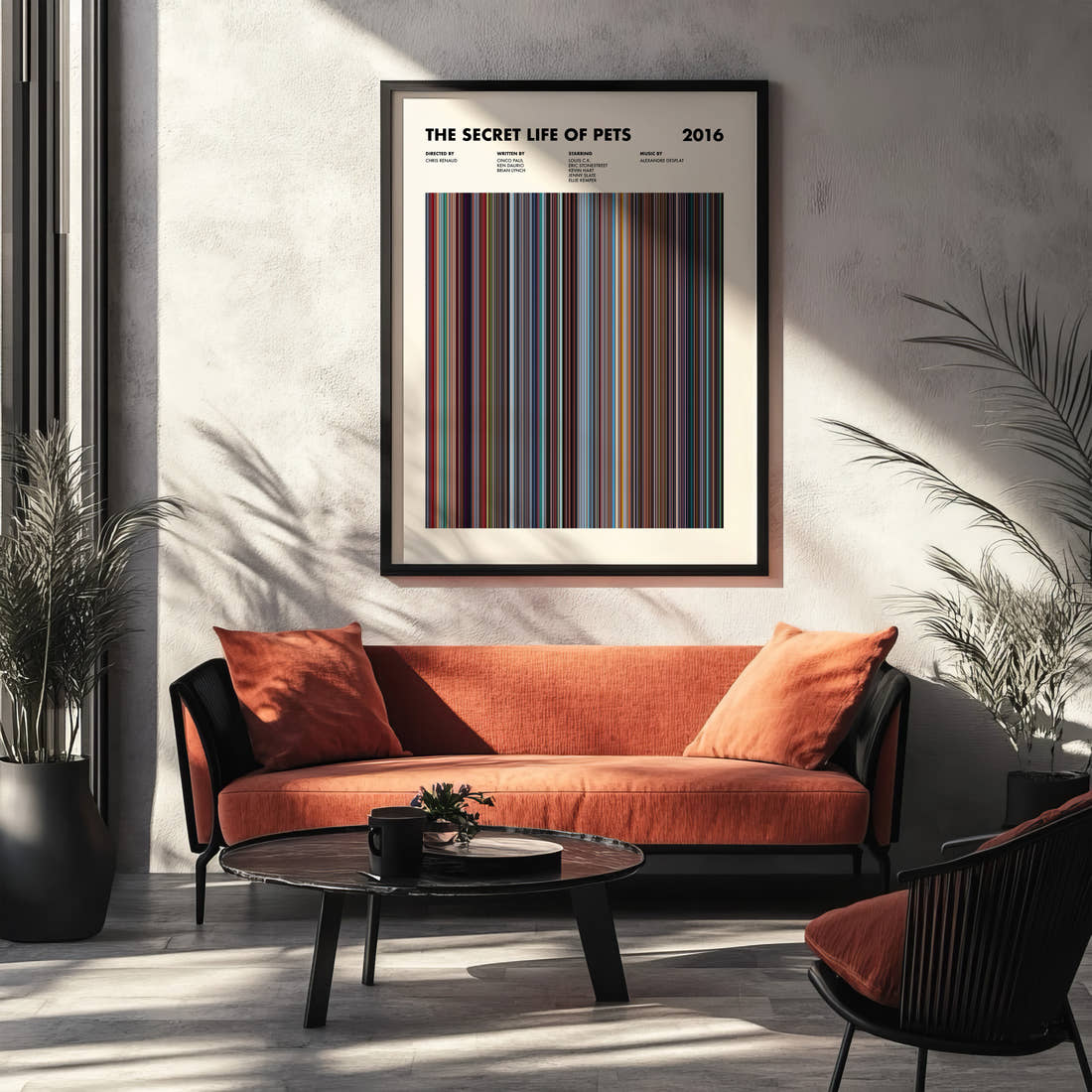 The Secret Life of Pets Movie Barcode Poster