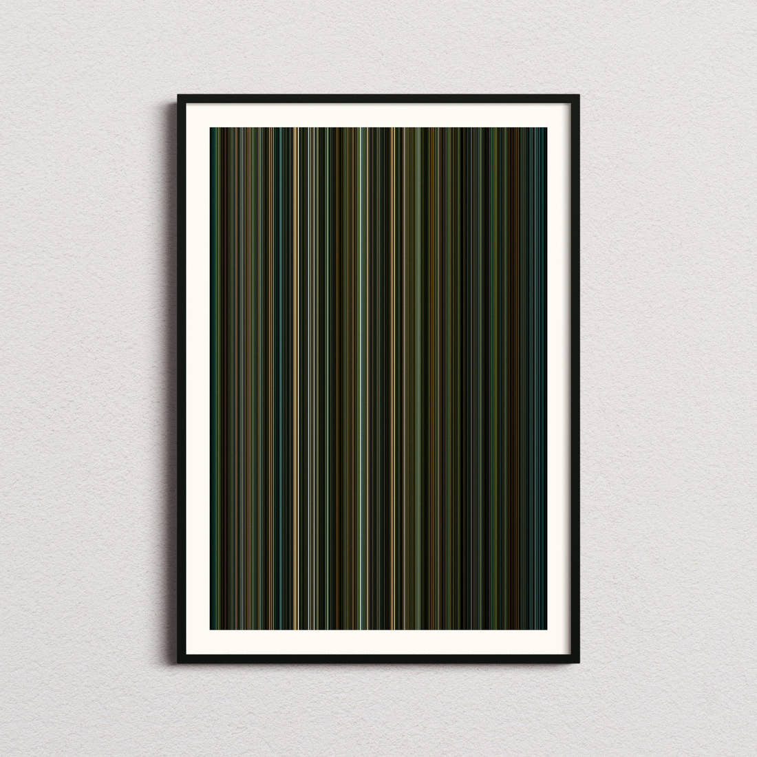 The Shape of Water Movie Barcode Poster - Barcode Only