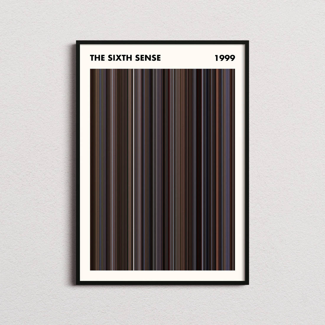 The Sixth Sense Movie Barcode Poster - Simplified
