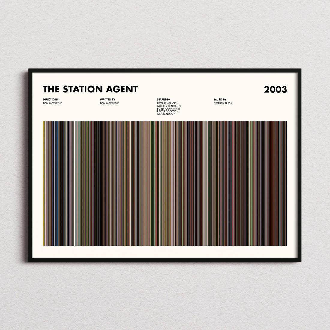 The Station Agent Movie Barcode Poster