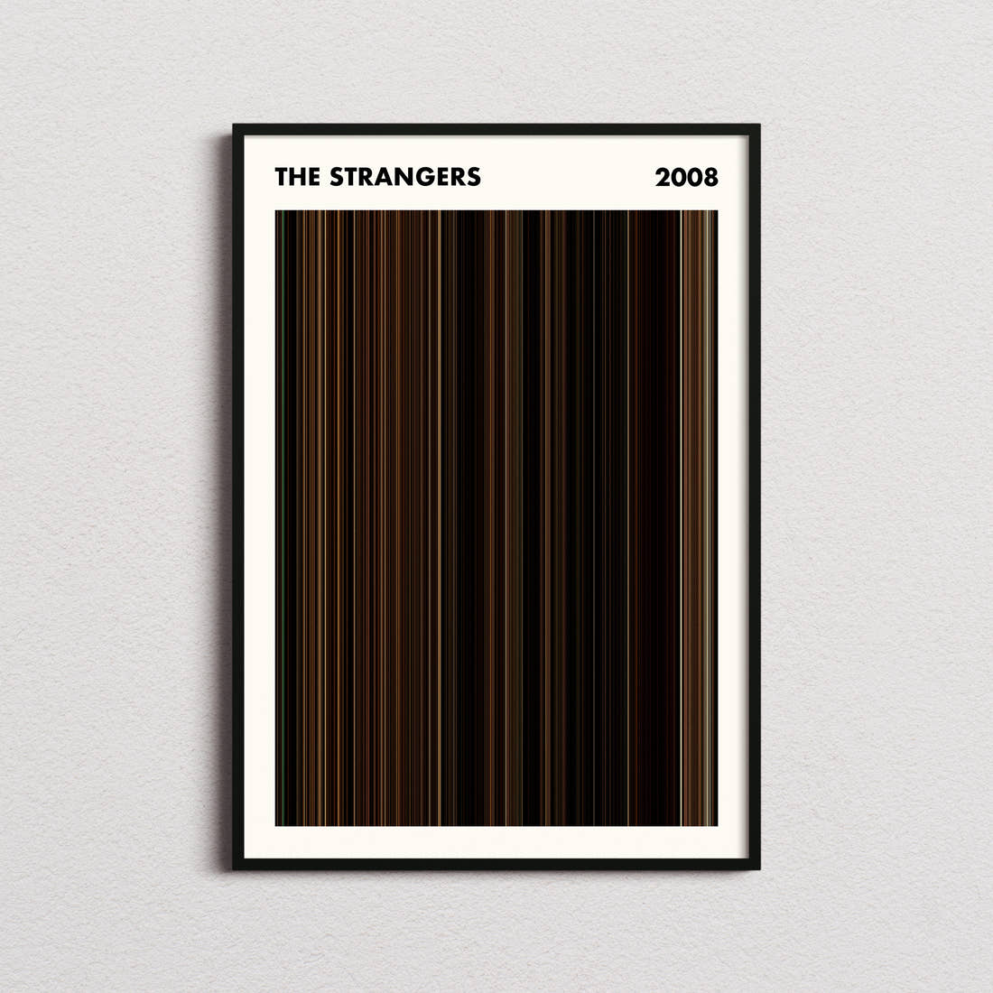The Strangers Movie Barcode Poster - Simplified