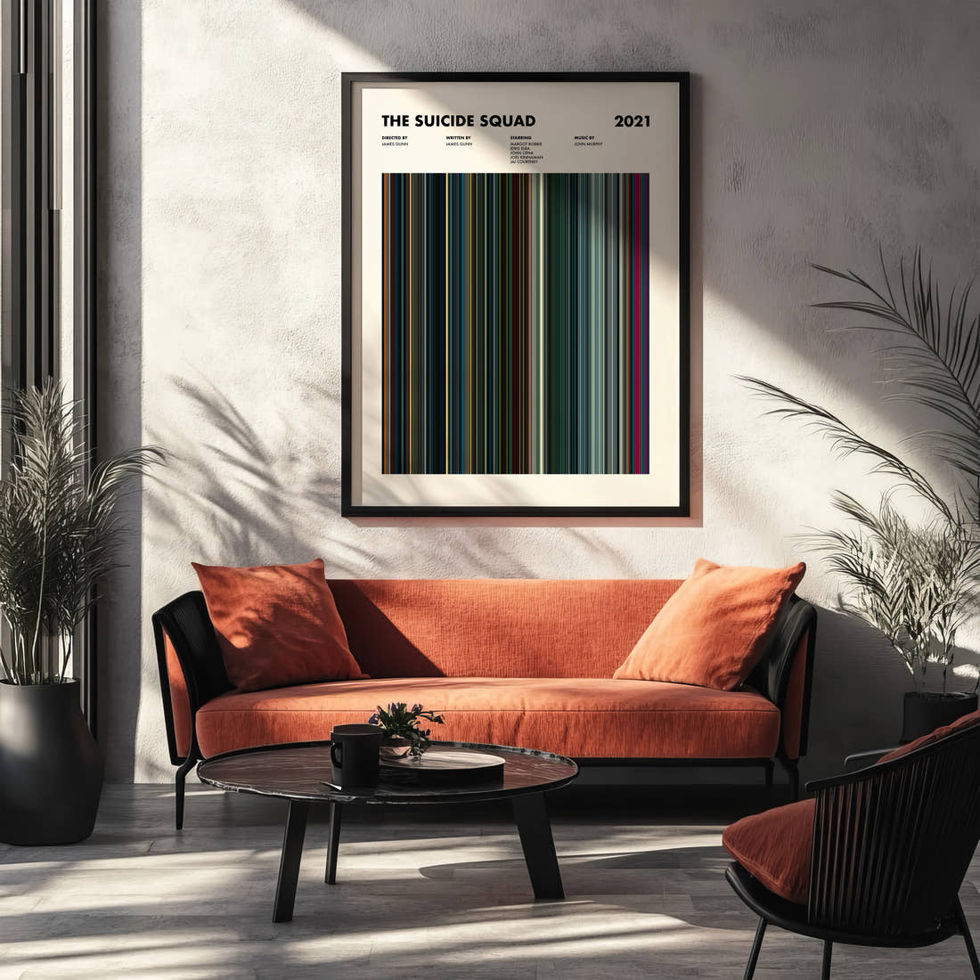 The Suicide Squad Movie Barcode Poster