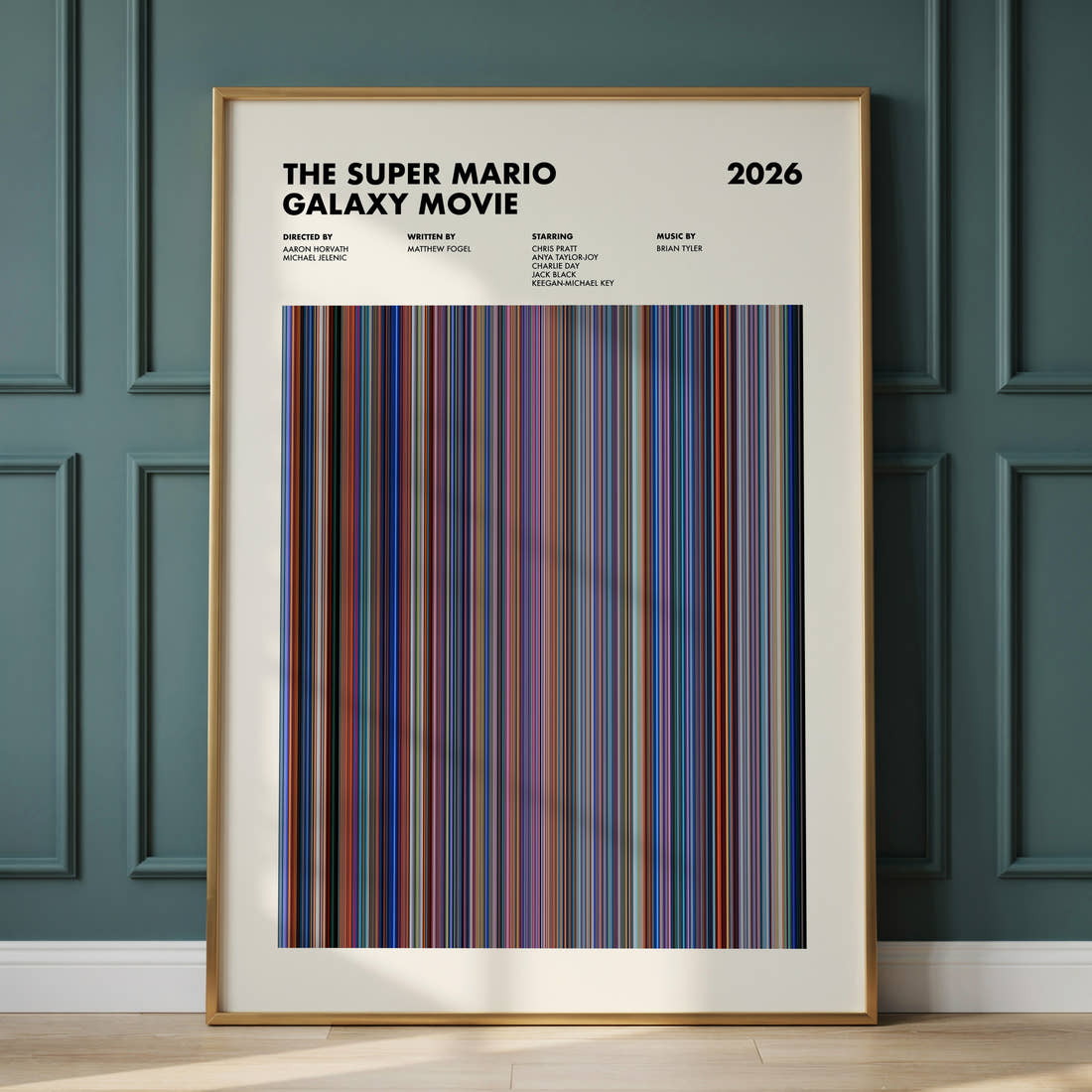 The Super Mario Galaxy Movie Barcode Poster