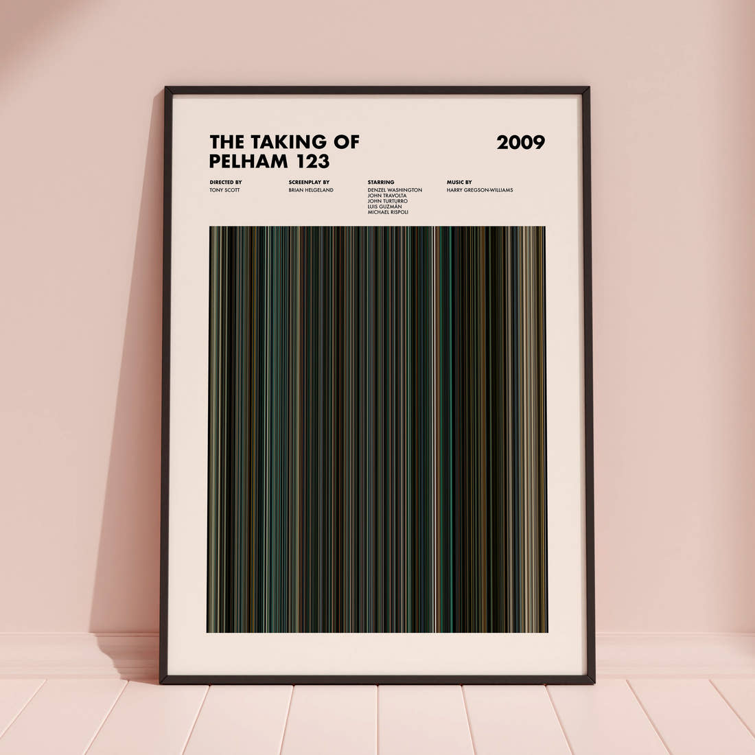 The Taking of Pelham 123 Movie Barcode Poster