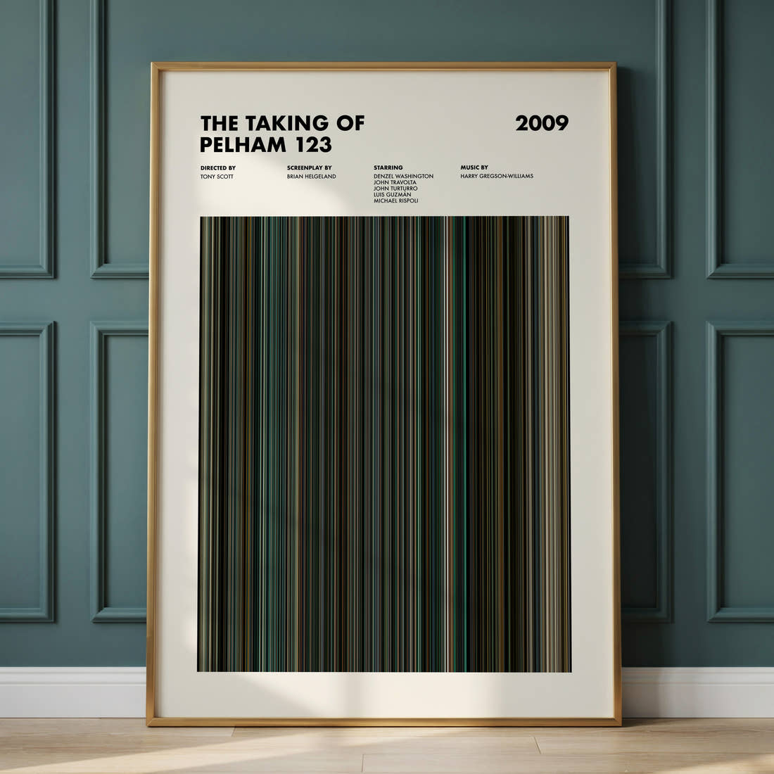 The Taking of Pelham 123 Movie Barcode Poster
