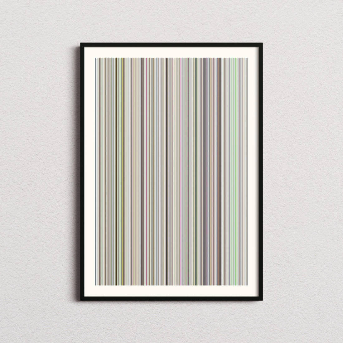 The Tale of the Princess Kaguya Movie Barcode Poster - Barcode Only