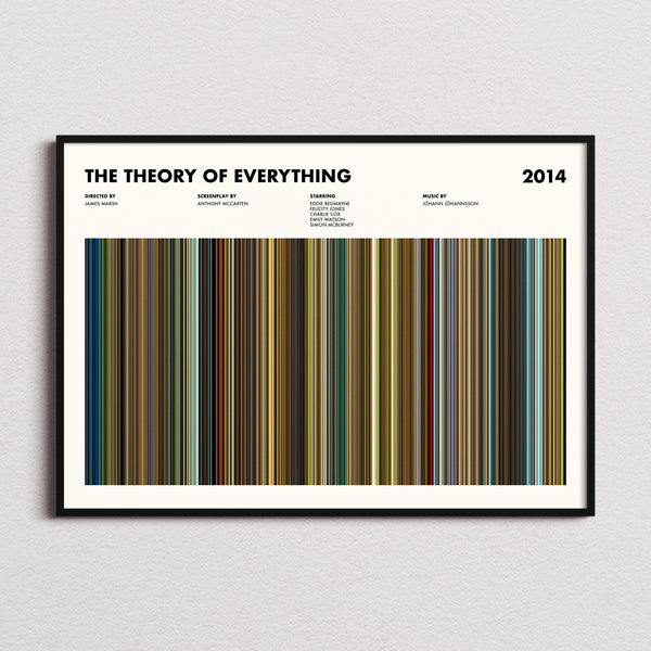 The Theory of Everything Movie Barcode Poster