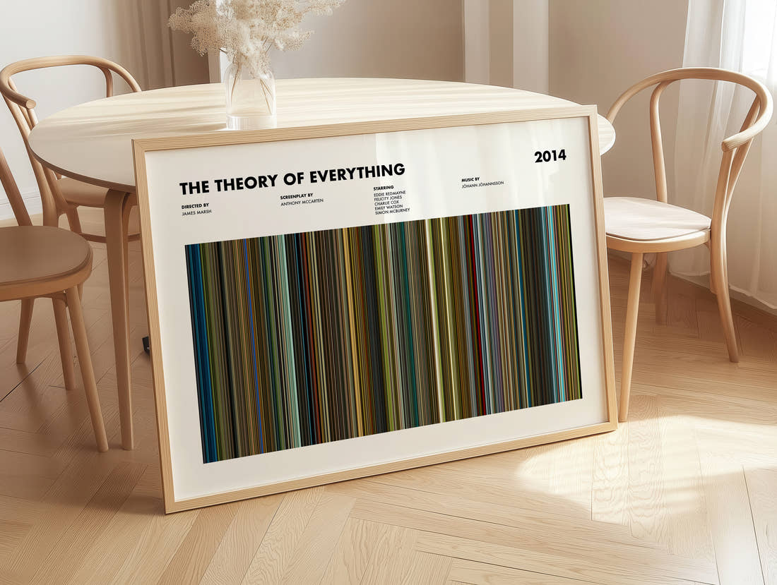 The Theory of Everything Movie Barcode Poster