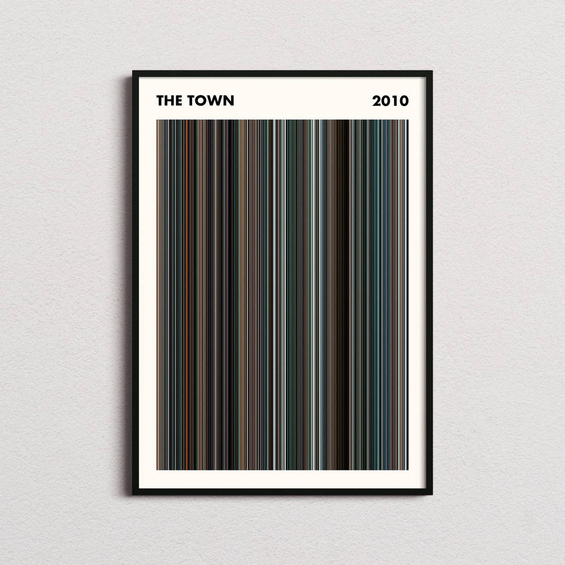 The Town Movie Barcode Poster - Simplified