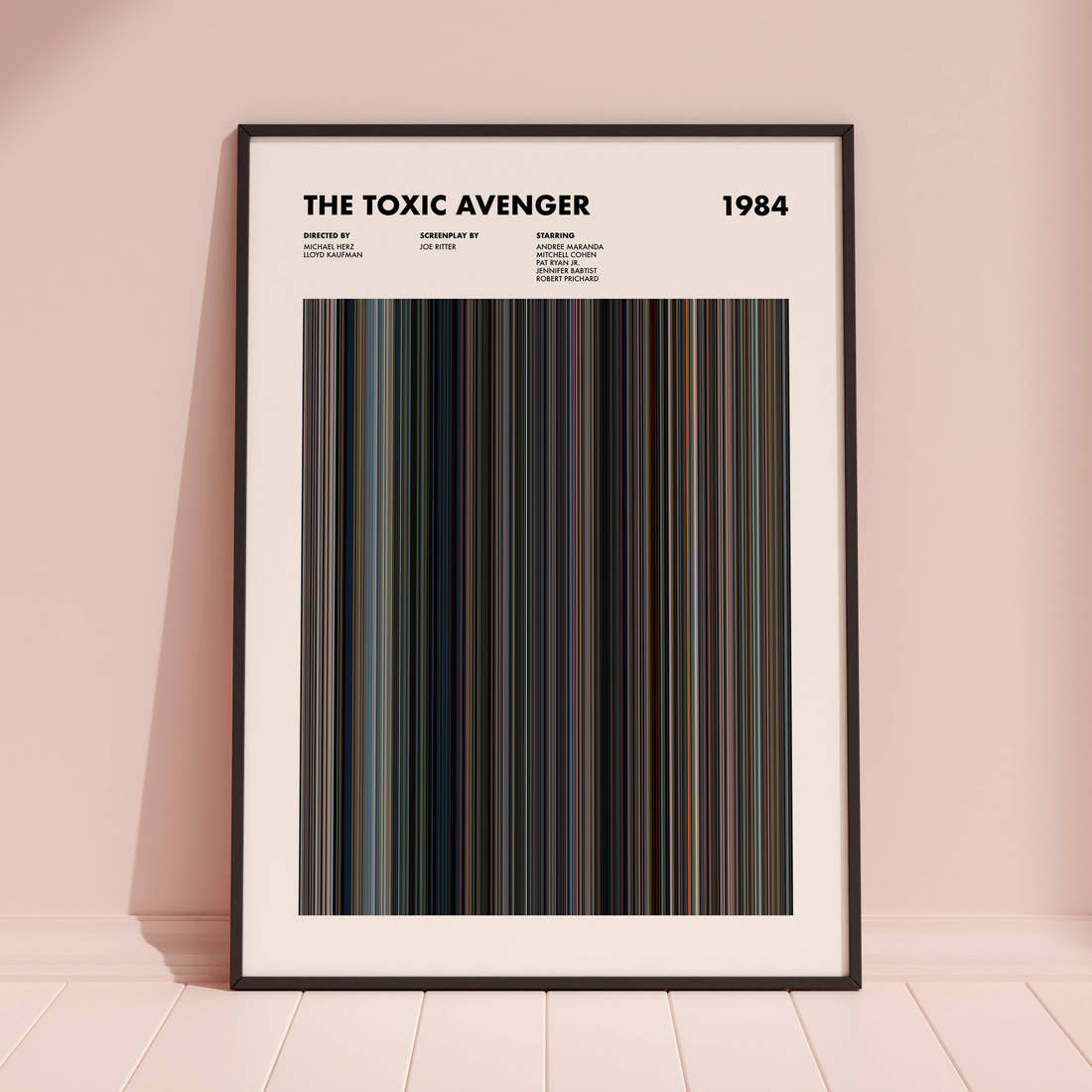 The Toxic Avenger Movie Barcode Poster