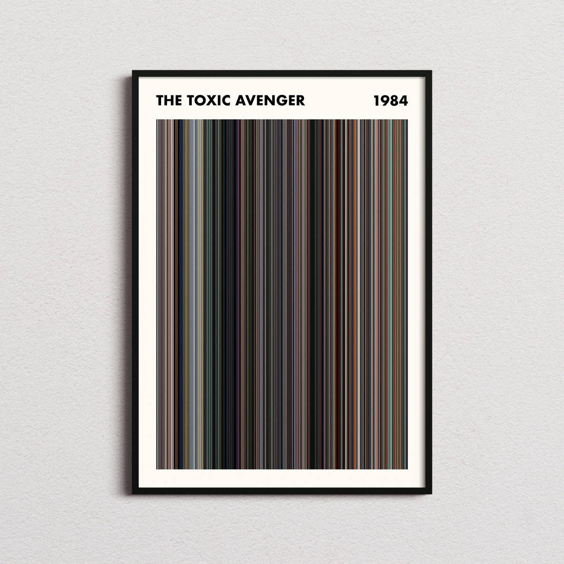 The Toxic Avenger Movie Barcode Poster - Simplified