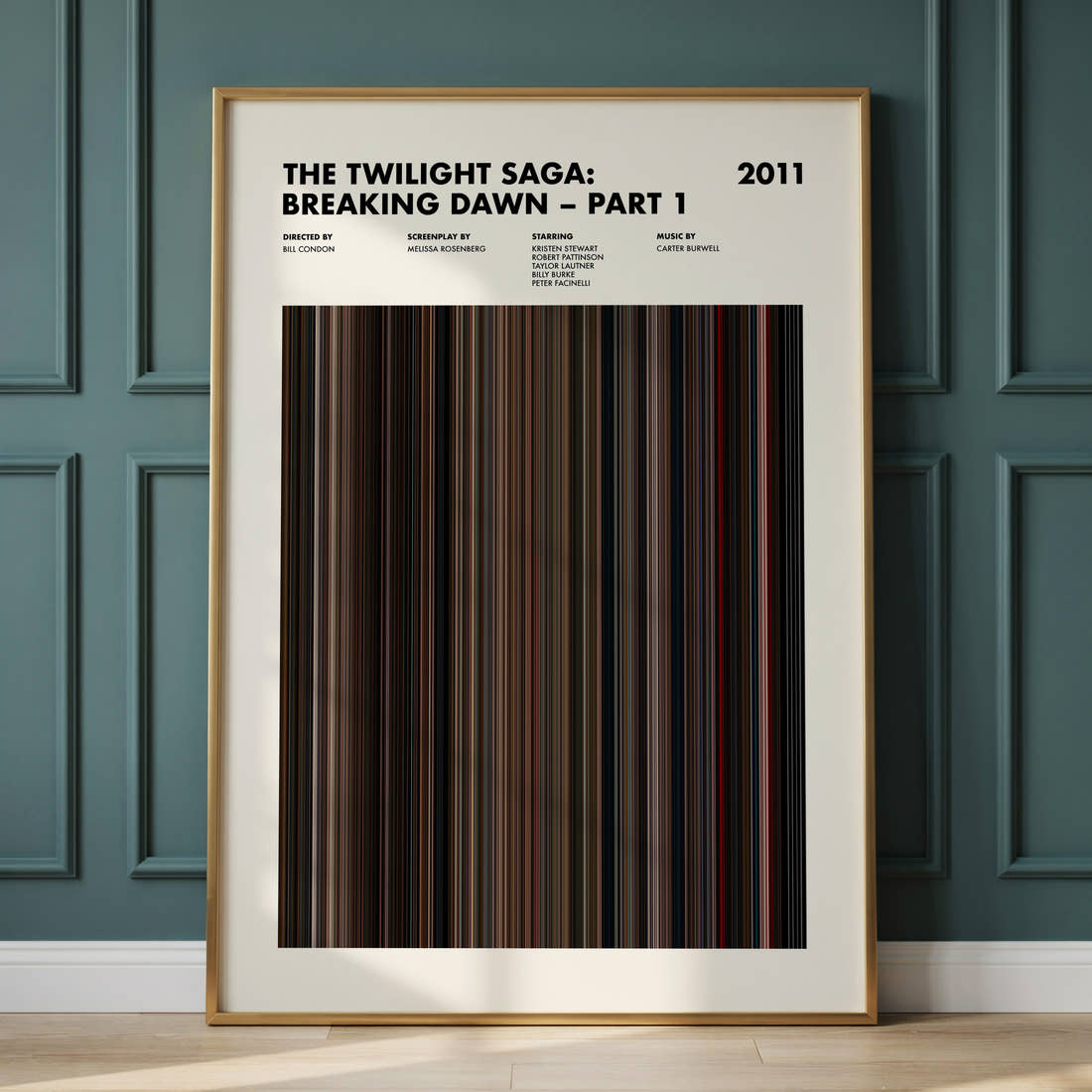 The Twilight Saga: Breaking Dawn – Part 1 Movie Barcode Poster