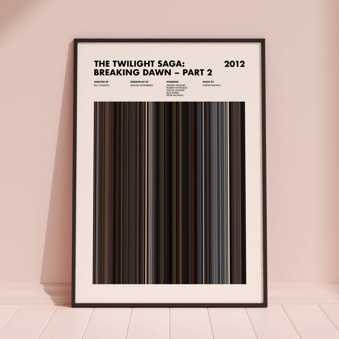 The Twilight Saga: Breaking Dawn – Part 2 Movie Barcode Poster