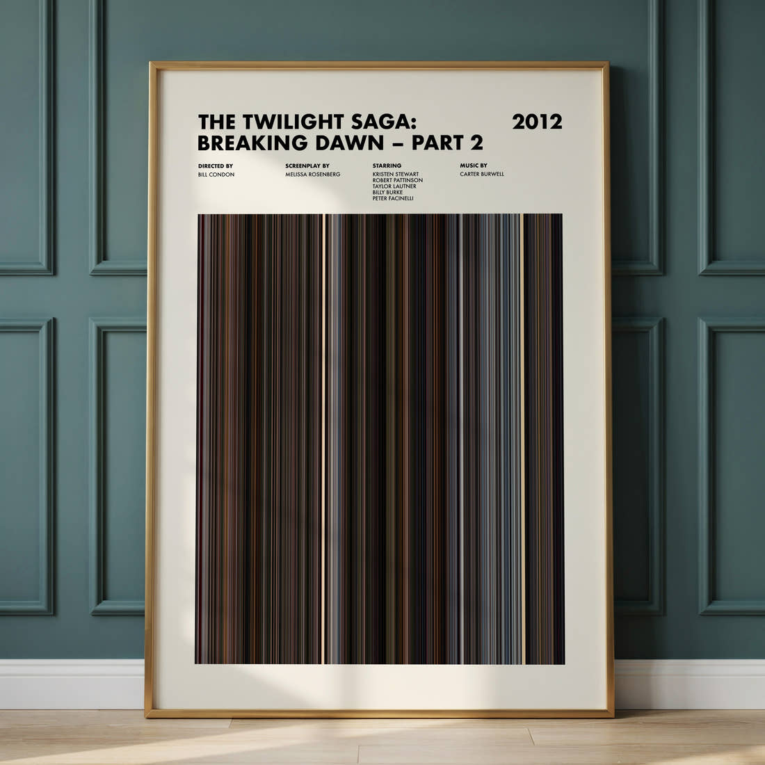 The Twilight Saga: Breaking Dawn – Part 2 Movie Barcode Poster