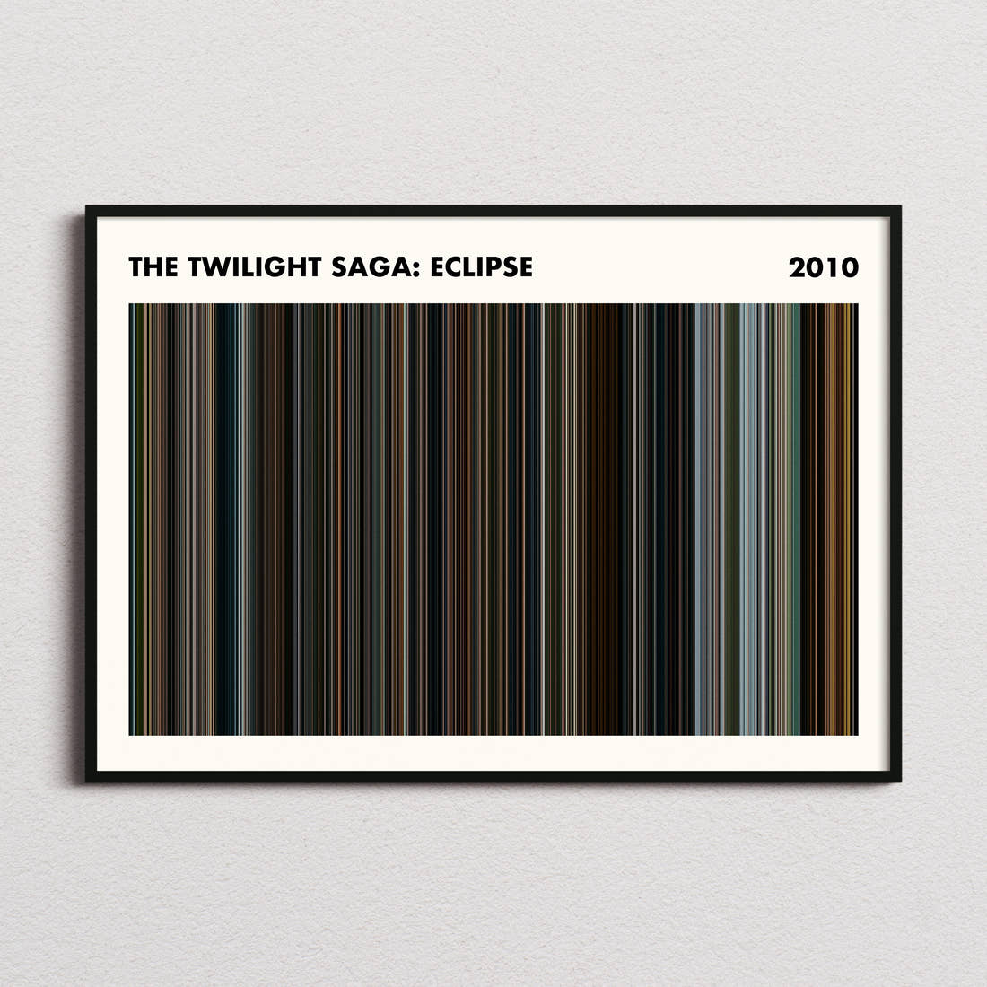 The Twilight Saga: Eclipse Movie Barcode Poster - Simplified