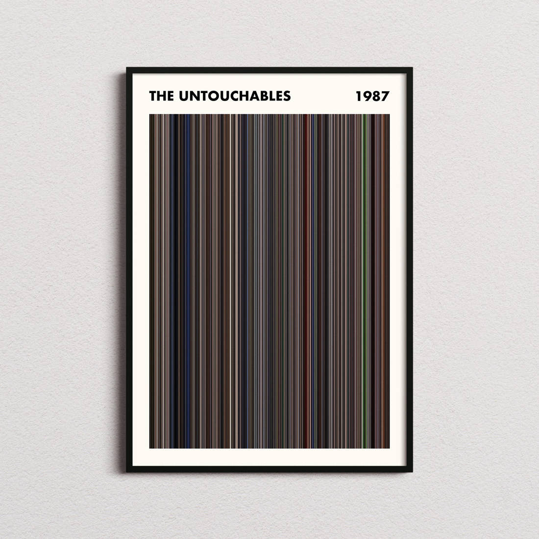 The Untouchables Movie Barcode Poster - Simplified