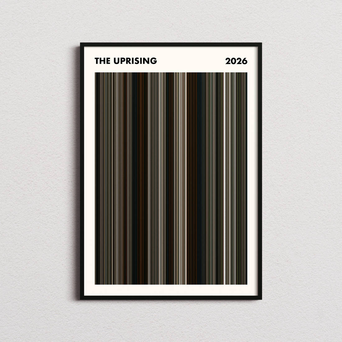 The Uprising Movie Barcode Poster - Simplified