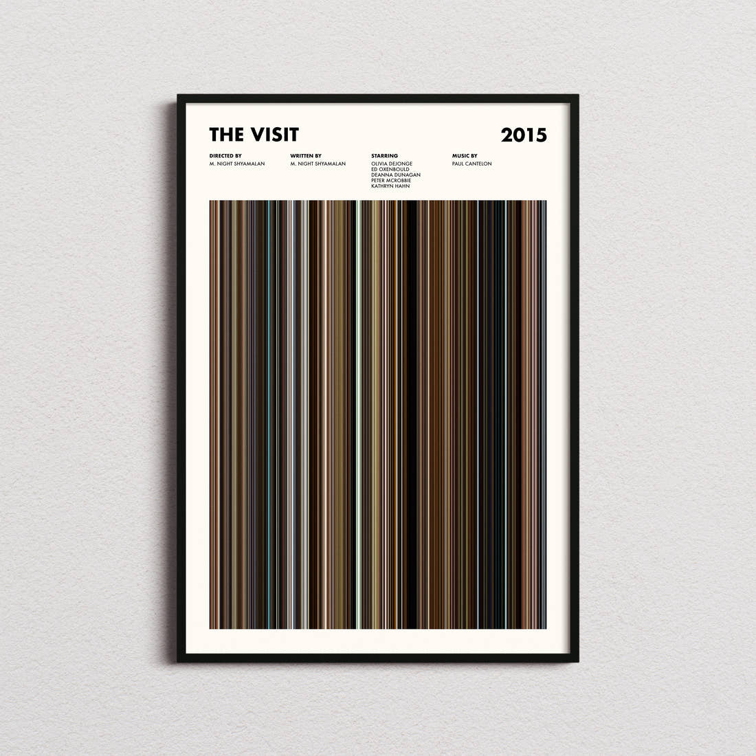 The Visit Movie Barcode Poster