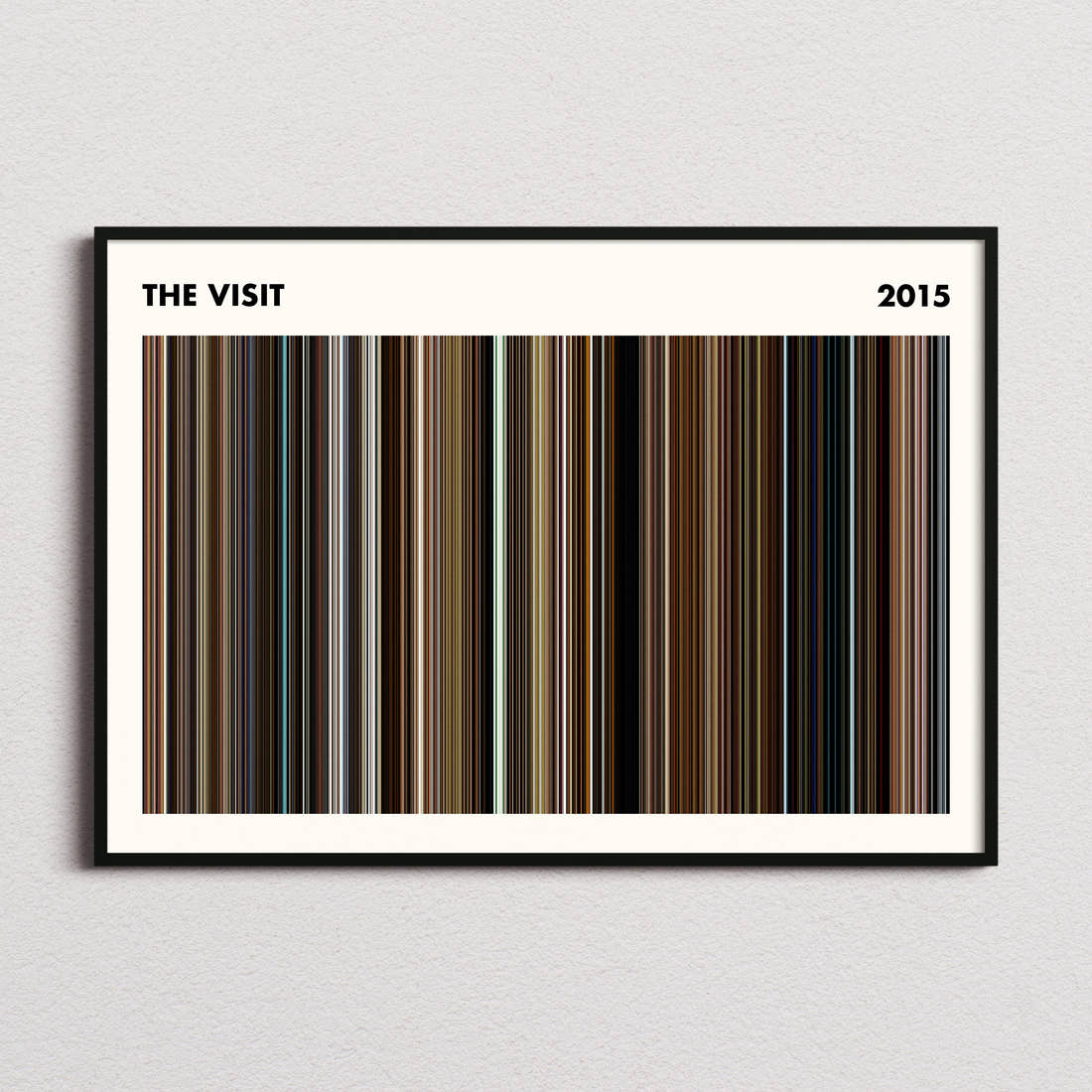 The Visit Movie Barcode Poster - Simplified