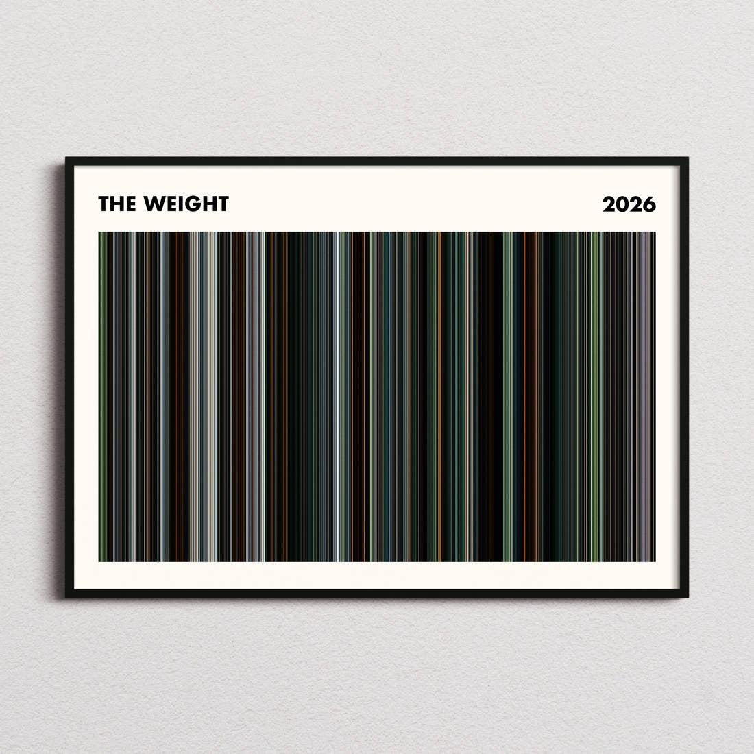 The Weight Movie Barcode Poster - Simplified