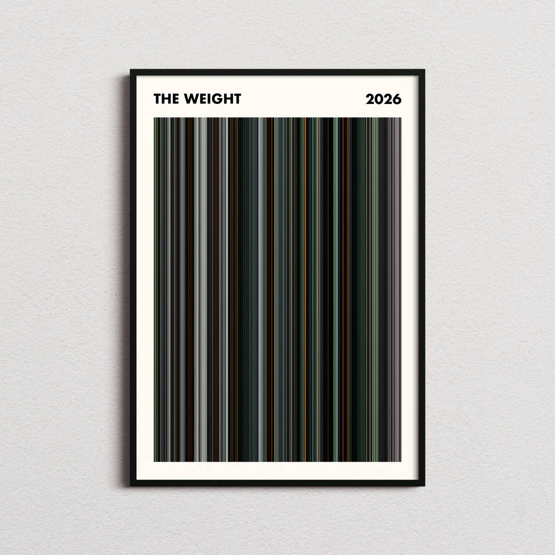 The Weight Movie Barcode Poster - Simplified
