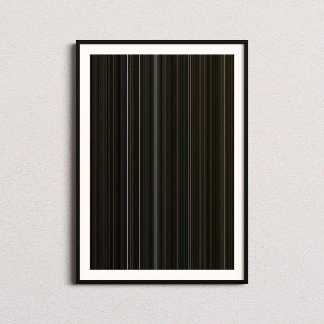 The Whale Movie Barcode Poster - Barcode Only