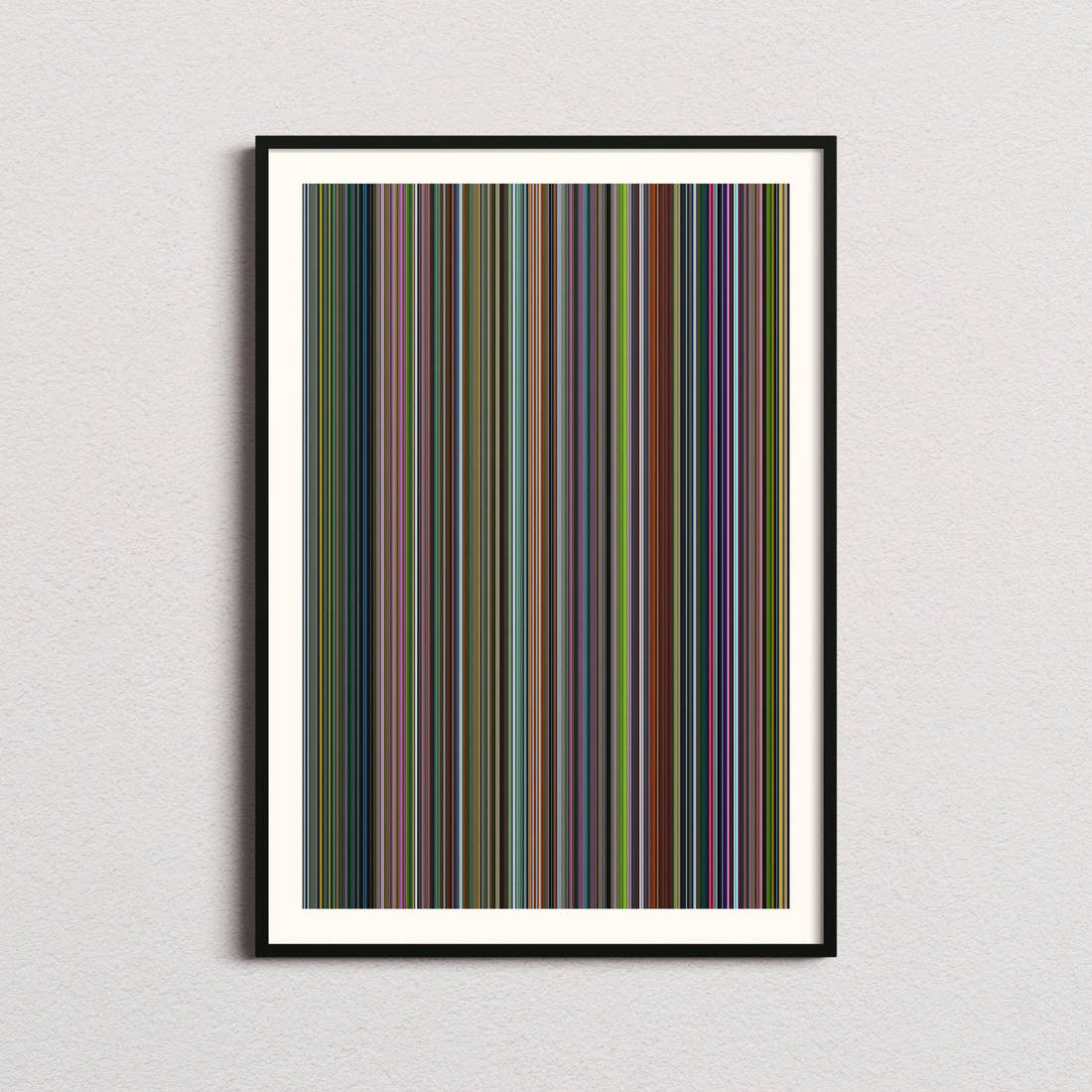 The Wild Robot Movie Barcode Poster - Barcode Only