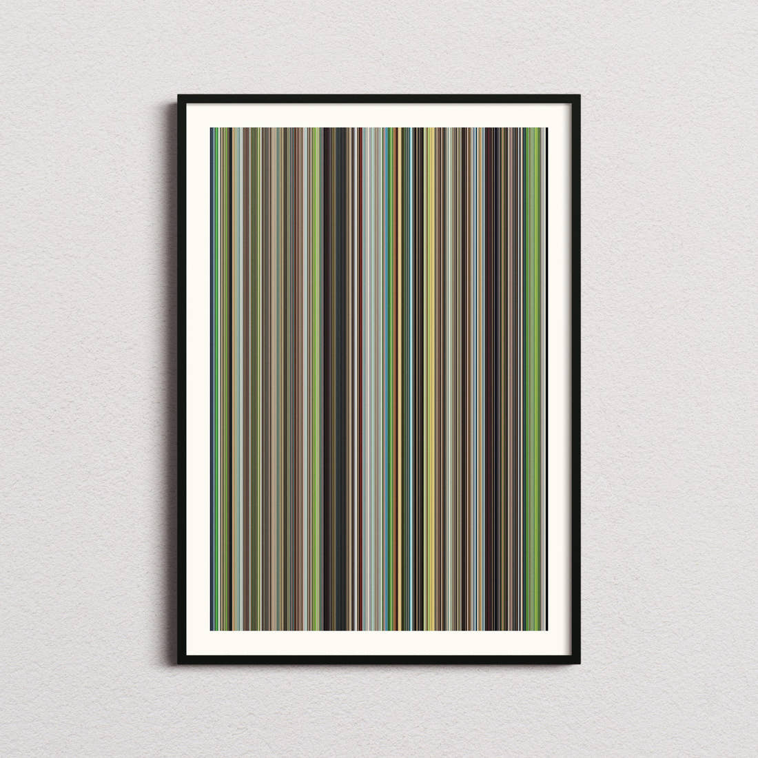 The Wind Rises Movie Barcode Poster - Barcode Only