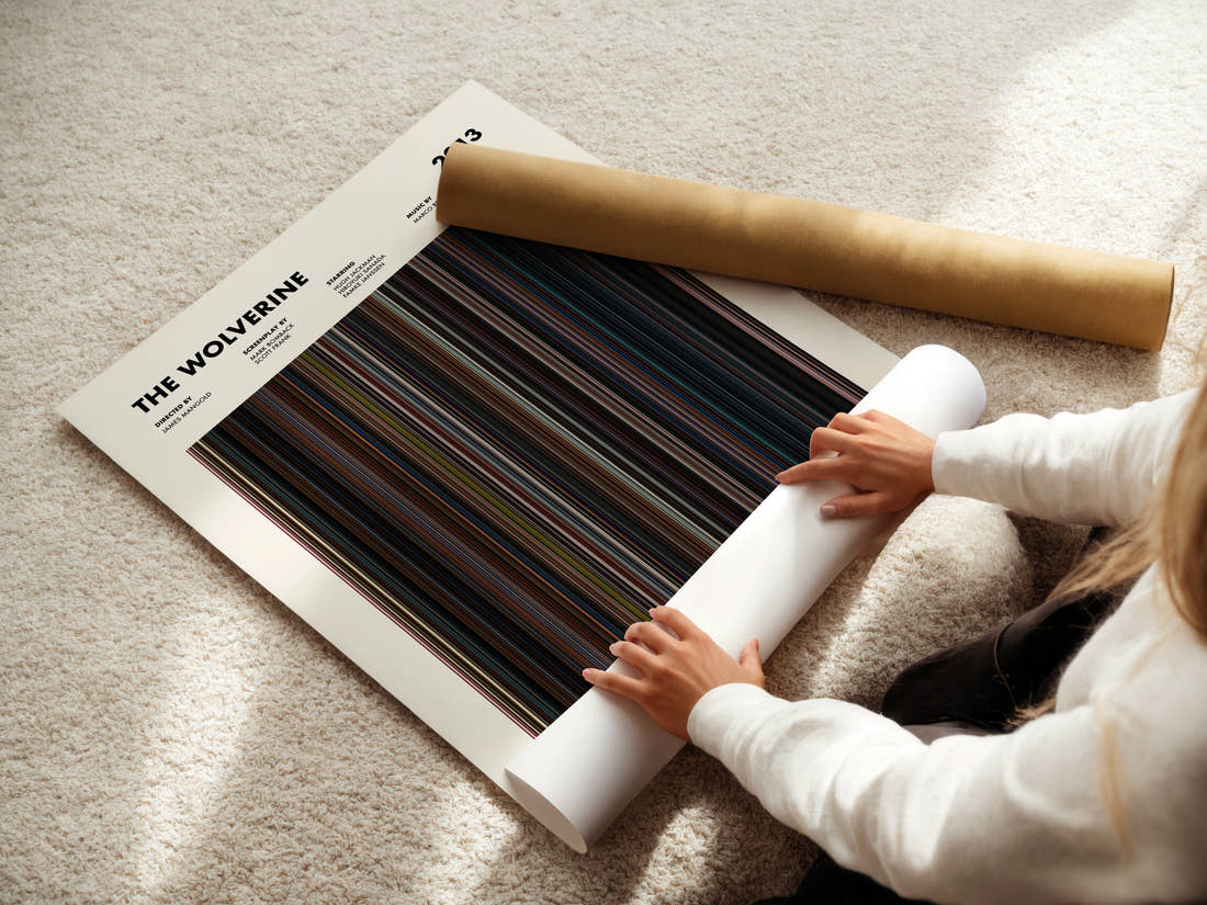 The Wolverine Movie Barcode Poster