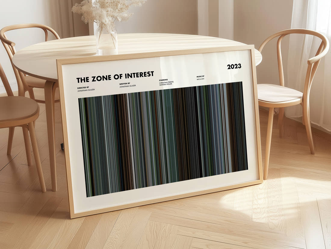 The Zone of Interest Movie Barcode Poster