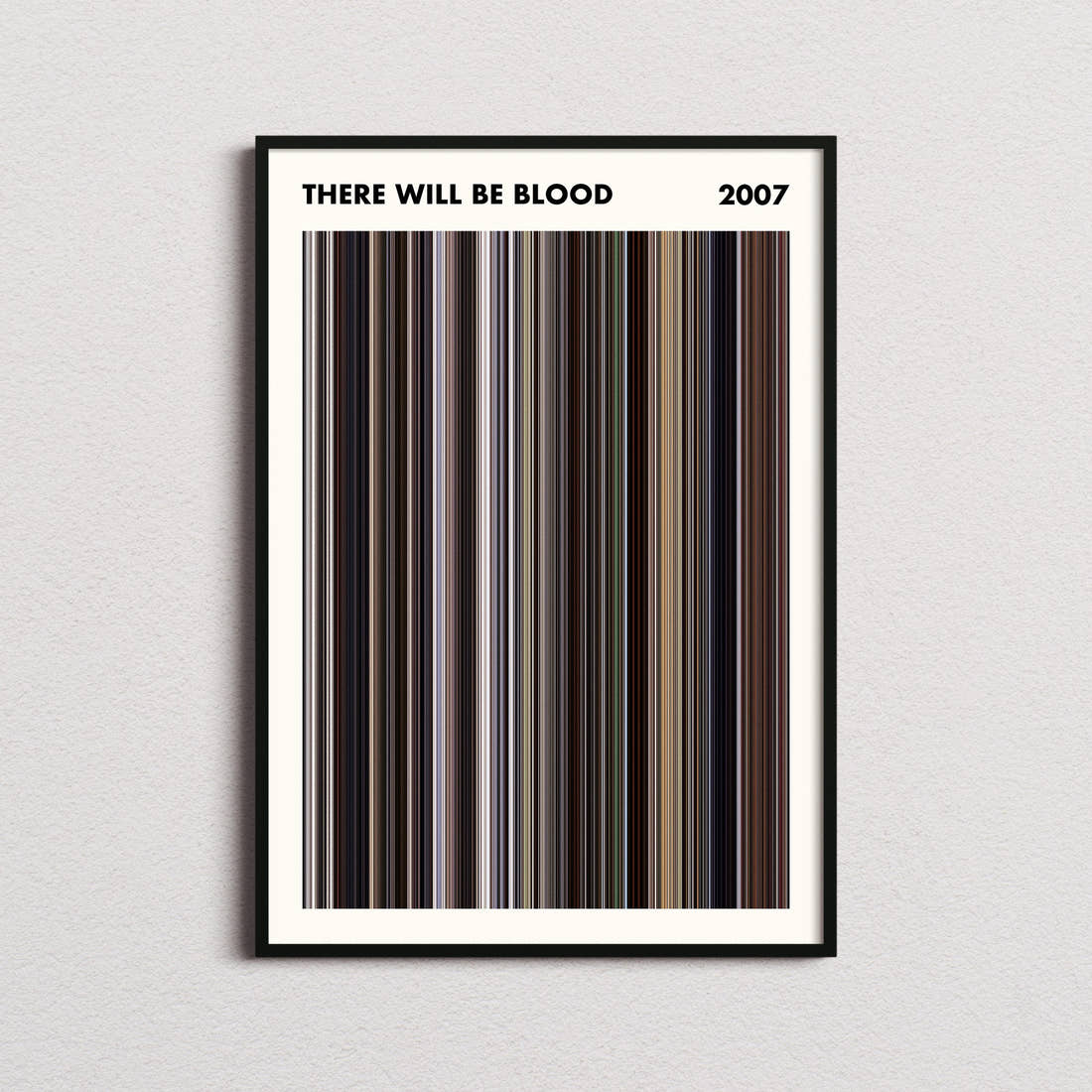 There Will Be Blood Movie Barcode Poster - Simplified