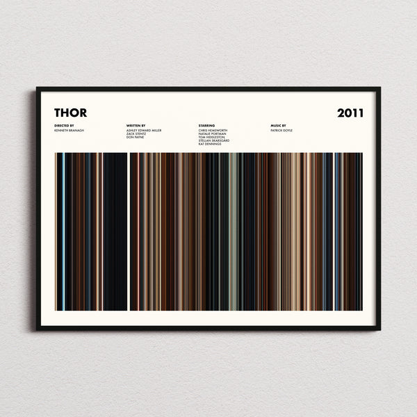 Thor Movie Barcode Poster