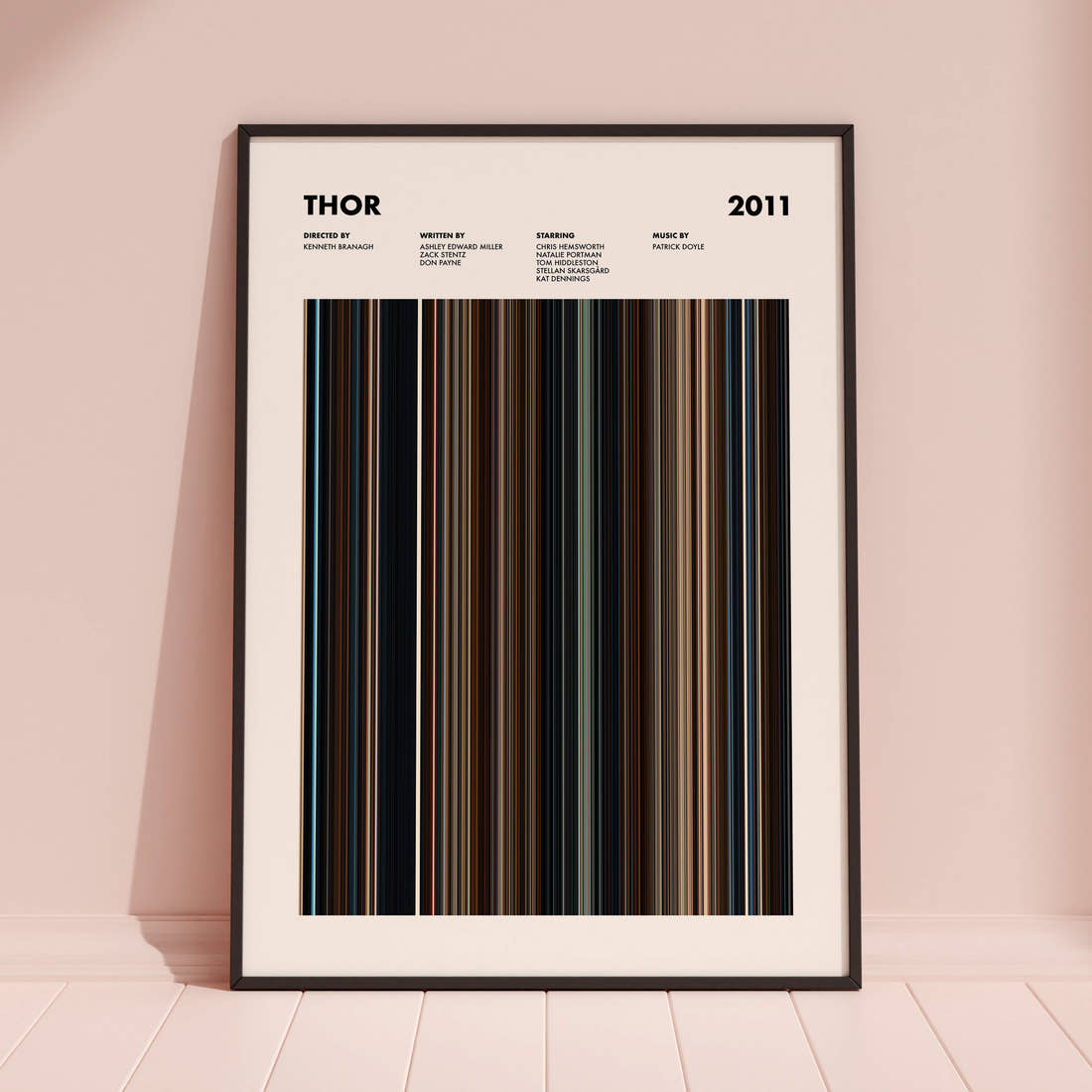 Thor Movie Barcode Poster