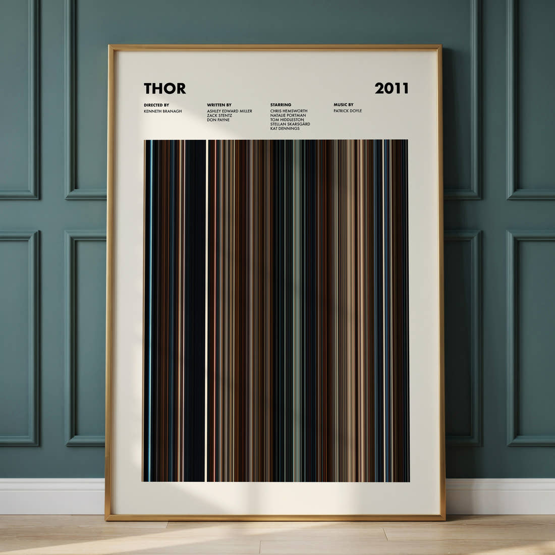Thor Movie Barcode Poster